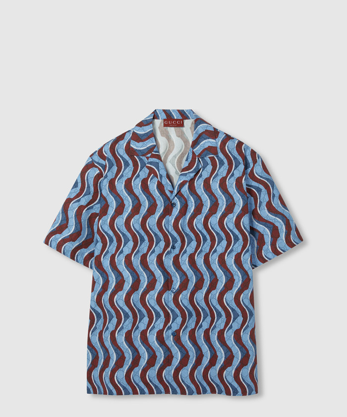 레플리카|이미테이션 gucci-구찌프린트-코튼-포플린-셔츠-794907