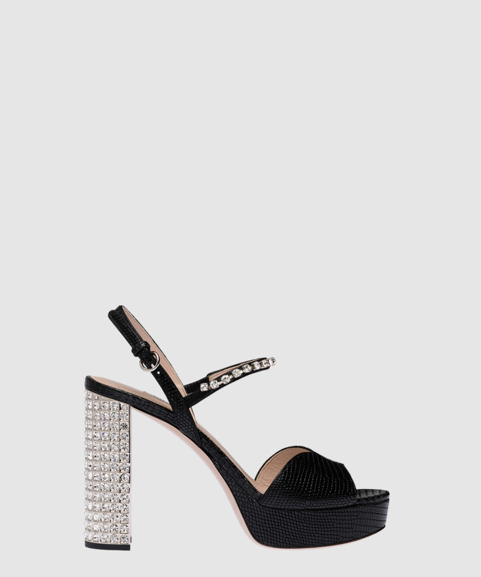 레플리카|이미테이션 miumiu-미우미우프린트-레더-플랫폼-샌들-5xp877