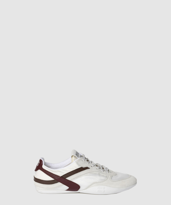 레플리카|이미테이션 miumiu-미우미우체육관용-테크니컬-패브릭과-스웨이드-스니커즈-5e428e-1