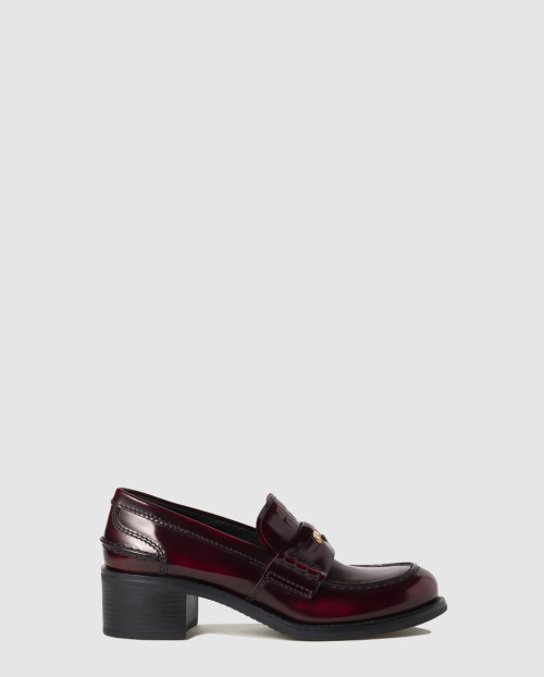 [MIUMIU-미우미우]브러쉬드 가죽 로퍼 5D276E