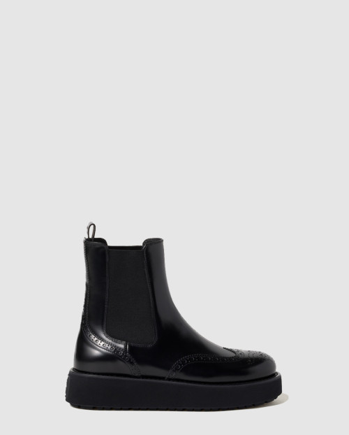 [MIUMIU-미우미우]브러쉬드 송아지 가죽 부티 5T268E