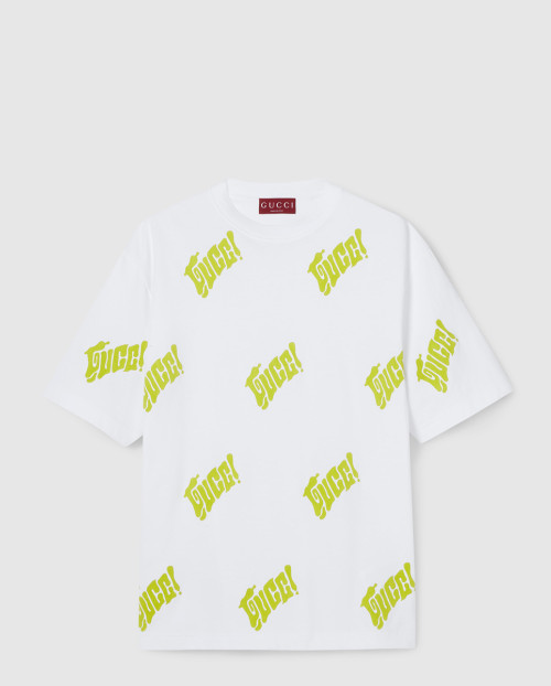 [GUCCI-구찌]프린트 코튼 저지 티셔츠 798115