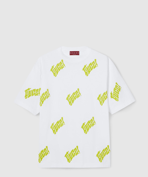 [GUCCI-구찌]프린트 코튼 저지 티셔츠 798115