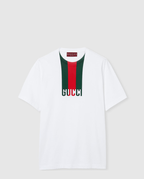 [GUCCI-구찌]프린트 코튼 저지 티셔츠 796395