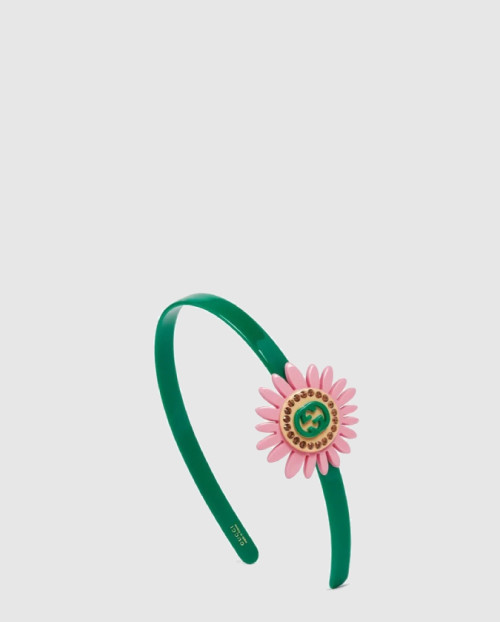 [GUCCI-구찌]꽃 포인트 헤어밴드 683052