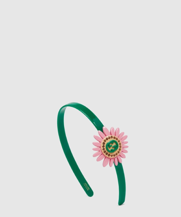 [GUCCI-구찌]꽃 포인트 헤어밴드 683052