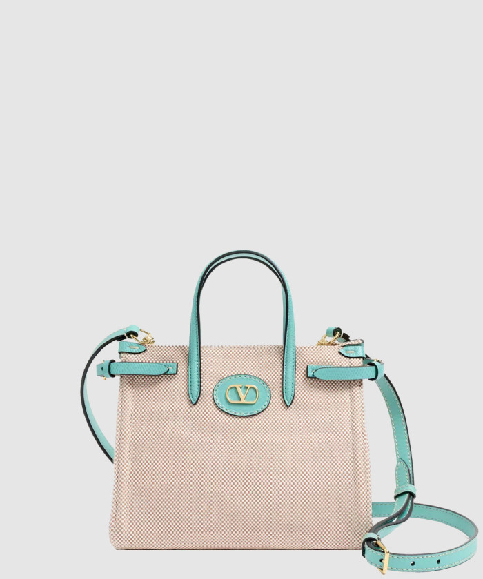 레플리카|이미테이션 valentino-발렌티노가라바니-앙티브-카룽-디테일-캔버스-스몰-쇼퍼백-1