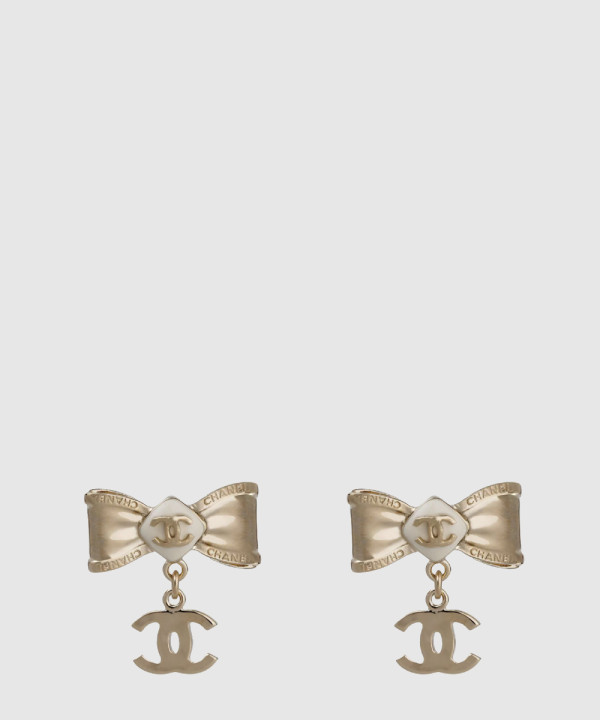 [CHANEL-샤넬]리본 귀걸이 AB8224