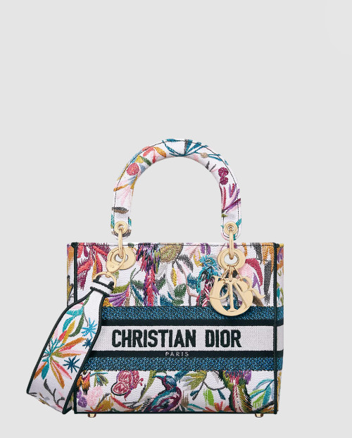 [DIOR-디올]레이디백 램스킨 미듐 M0565