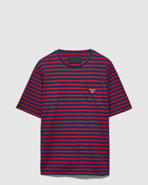 [PRADA-프라다]스트라이프 코튼 티셔츠 UJN929