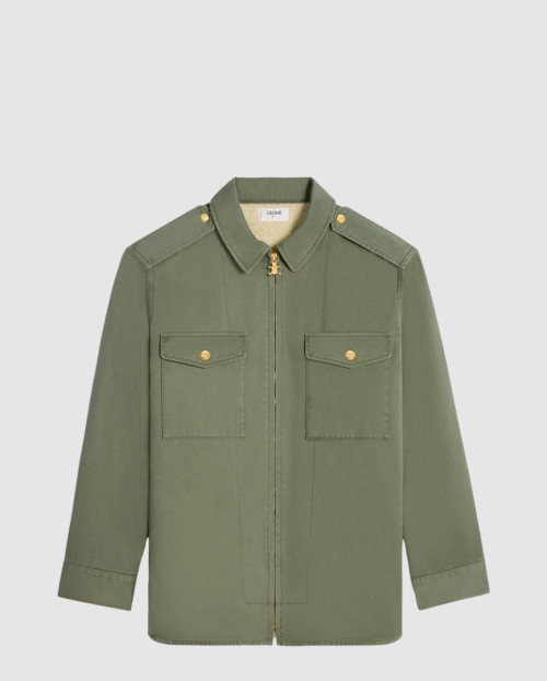 [CELINE-셀린느]오버셔츠 테크니컬 코튼 2W52A6