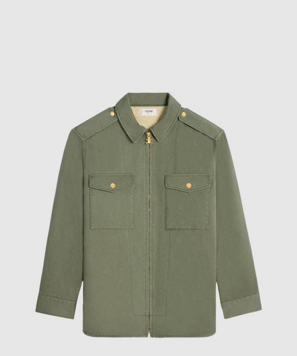 [CELINE-셀린느]오버셔츠 테크니컬 코튼 2W52A6