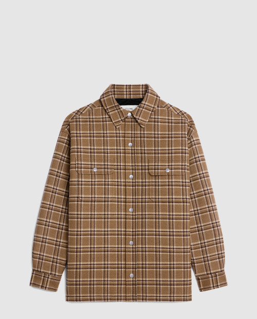 [CELINE-셀린느]오버셔츠 체크 울 2W30D4