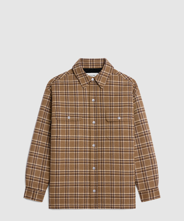 레플리카|이미테이션 celine-셀린느오버셔츠-체크-울-2w30d4