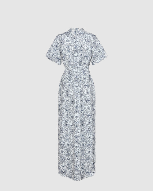 [DIOR-디올]벨트 롱 셔츠 드레스 521L3