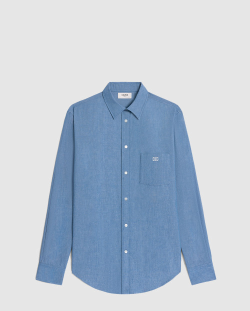 [CELINE-셀린느]루즈 셔츠 샴브레이 코튼 2C9820