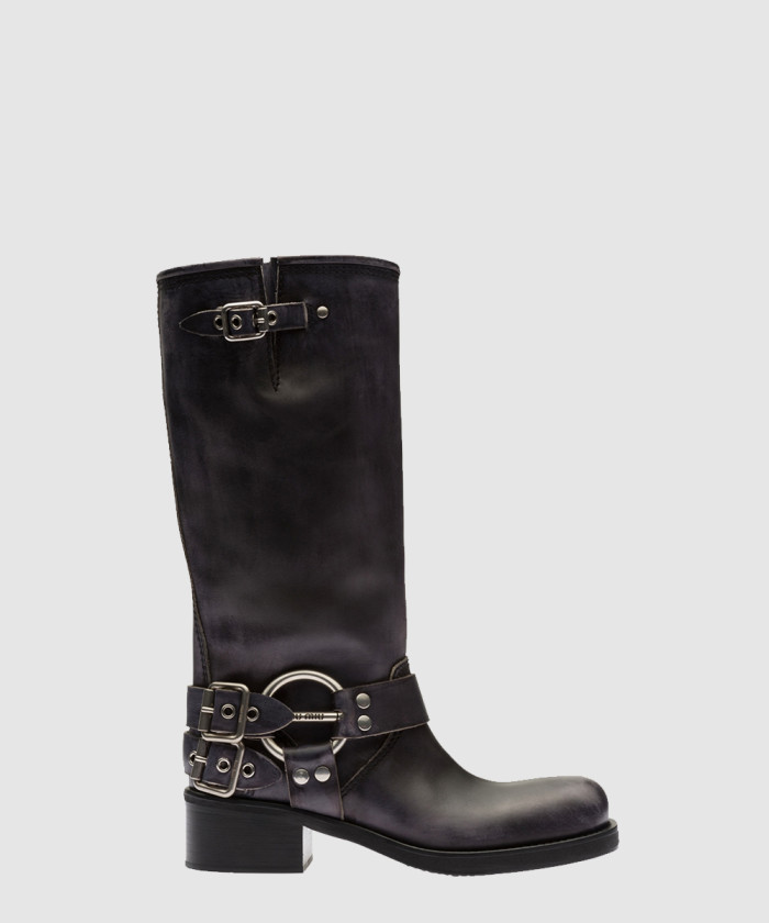 레플리카|이미테이션 miumiu-미우미우가죽-오토바이-부츠-5w791d