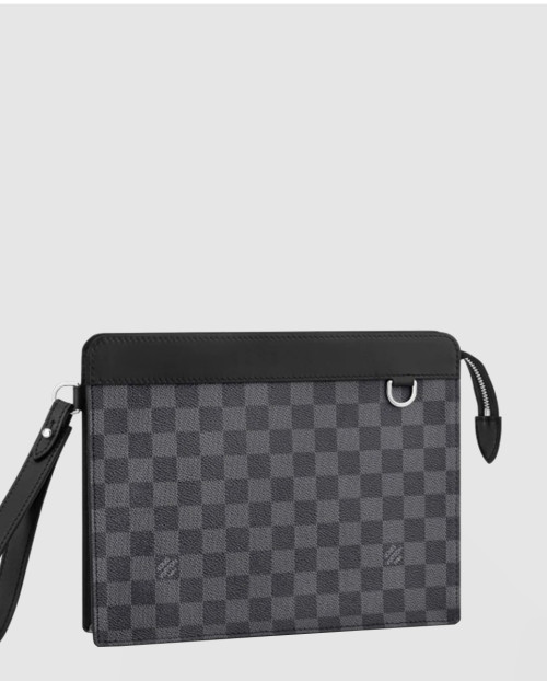 [LOUIS VUITTON-루이비통]스탠딩 파우치 다미에 그라파이트 N64612