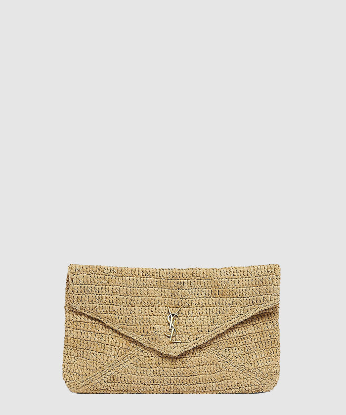 레플리카|이미테이션 saint-laurent-생로랑cassandre-라피아-소재의-대형-봉투형-파우치-786074
