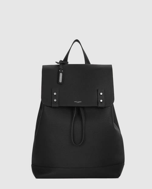 [SAINT LAURENT-생로랑]격자무늬 가죽 사크 드 쥬르 수플 백팩 480585