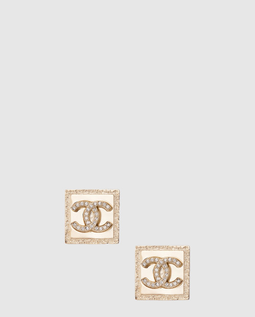 [CHANEL-샤넬]더블 C 스퀘어 귀걸이 AB8821