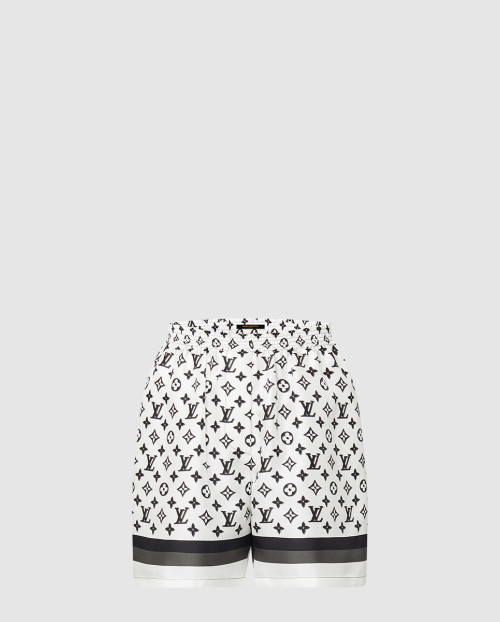 [LOUIS VUITTON-루이비통]3D 모노그램 스트라이프 액센트 파자마 쇼츠 1ABSZU