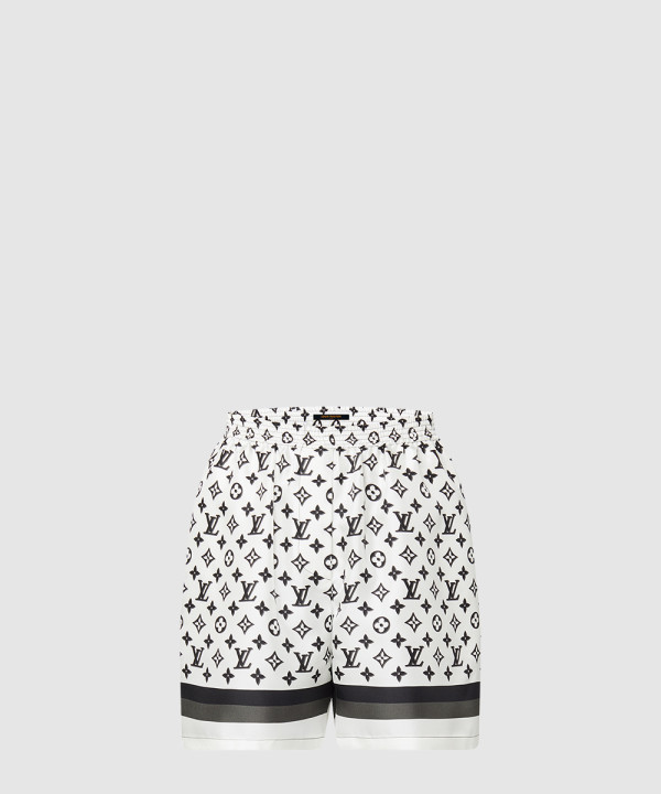 [LOUIS VUITTON-루이비통]3D 모노그램 스트라이프 액센트 파자마 쇼츠 1ABSZU