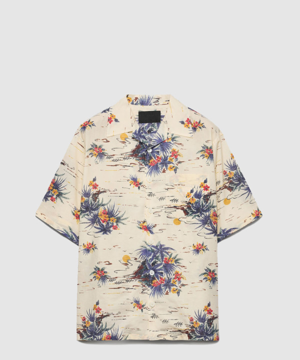 [PRADA-프라다]프린트 코튼 볼링 셔츠 UCS414