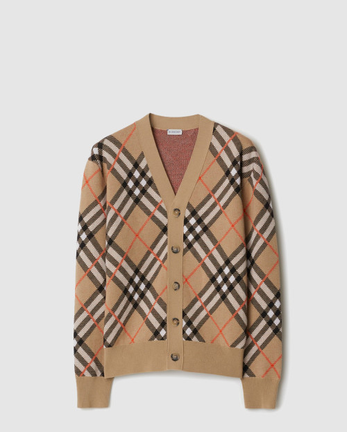 [BURBERRY-버버리]체크 울 모헤어 블렌드 카디건 80934941