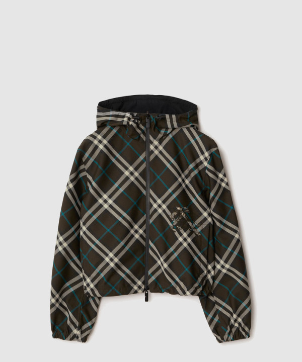 [BURBERRY-버버리]크롭 리버시블 체크 재킷 81058251