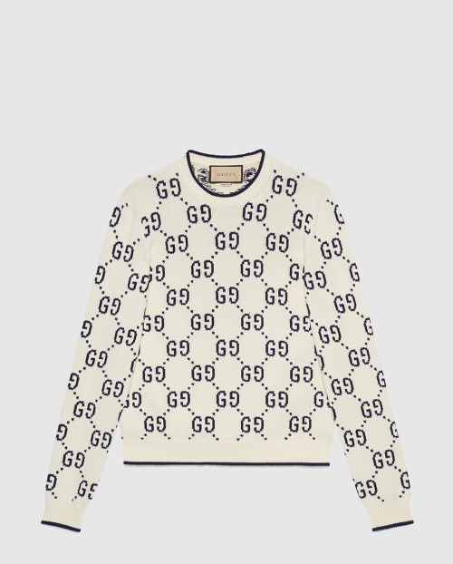 [GUCCI-구찌]GG 코튼 니트 스웨트셔츠 94767