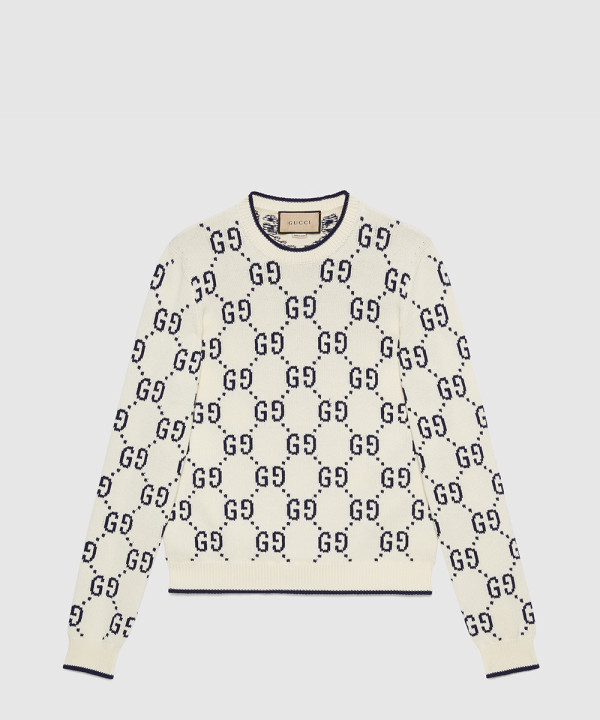 [GUCCI-구찌]GG 코튼 니트 스웨트셔츠 94767