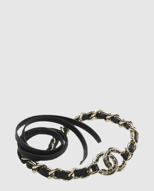 [CHANEL-샤넬]새끼 양가죽 목걸이 AB7846