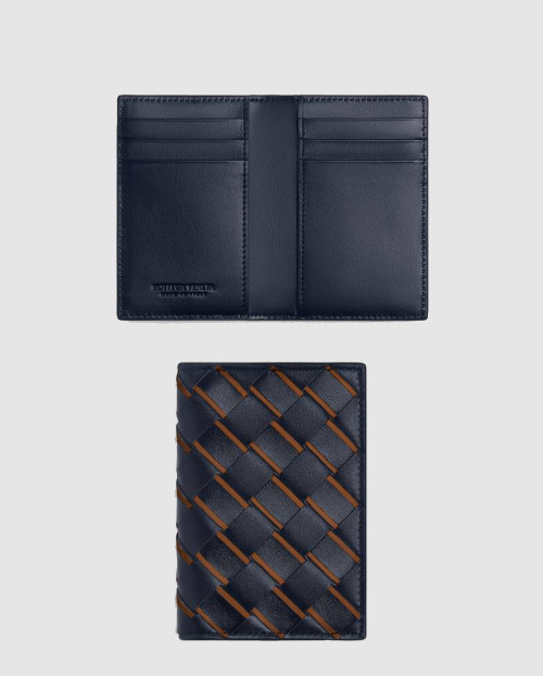 [BOTTEGA-보테가베네타]플랩 카드 케이스 스페이스코냑 749417