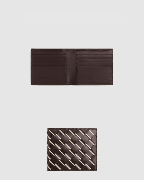 [BOTTEGA-보테가베네타]인트레치아토 스트라이프 반지갑 퐁당 743211