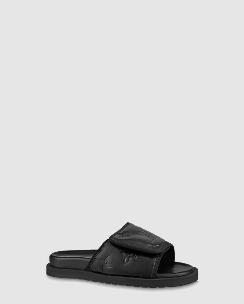 [LOUIS VUITTON-루이비통]벨크로 고무창 일자 슬리퍼 1AA7RV
