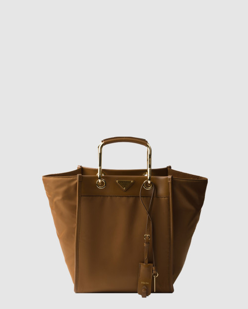 [PRADA-프라다]리나일론 및 가죽 미디엄 토트백 1BG578