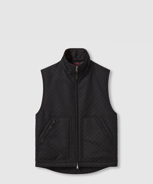 [GUCCI-구찌]GG 코튼 플레이드 질레 819626