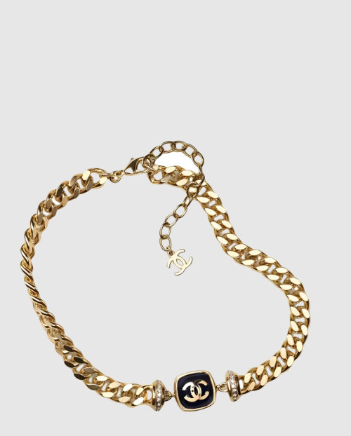 [CHANEL-샤넬]굵은 체인 더블 C 목걸이 AB9304