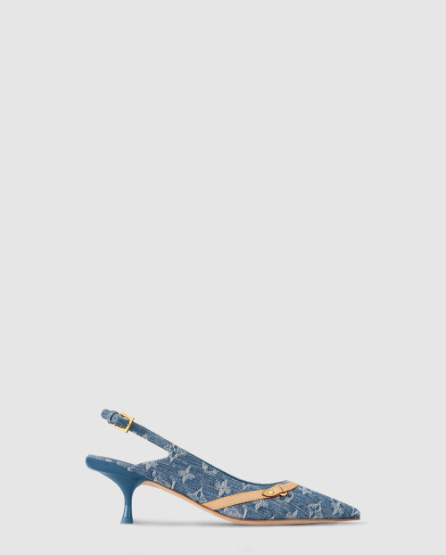 [LOUIS VUITTON-루이비통]6AM 슬링백 펌프스 1AGZHC