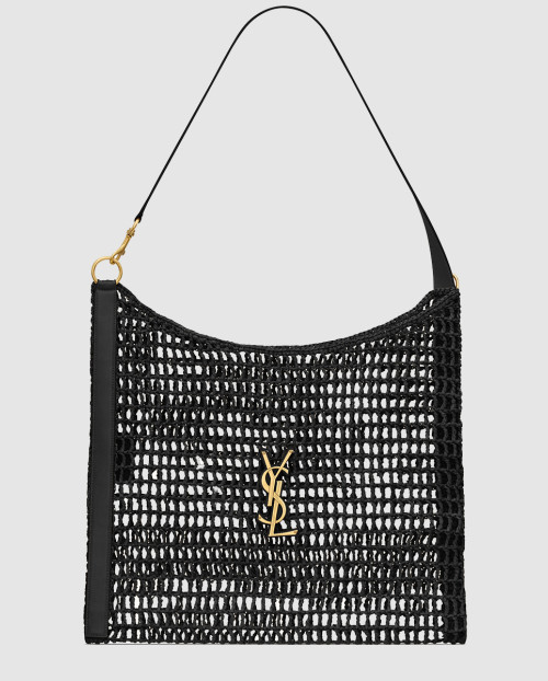 [SAINT LAURENT-생로랑]라피아 마크라메 소재의 oxalis 숄더백 781289