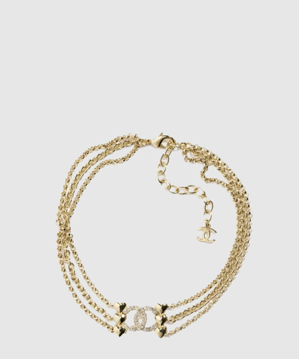 [CHANEL-샤넬]더블 C 하트 목걸이 ABA260
