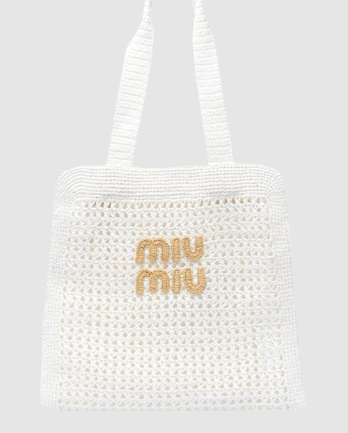 [MIUMIU-미우미우]패브릭 토트백 5BG230