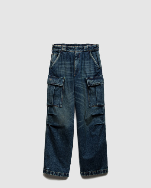 [PRADA-프라다]데님 카고 진 GEP396