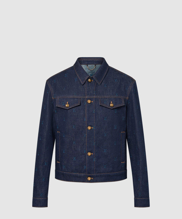 [LOUIS VUITTON-루이비통]엠브로이더드 데님 블루종 1AFYBZ