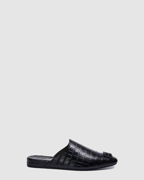 [BALENCIAGA-발렌시아가]크로커다일 패턴 BB오브제 뮬 샌들 654644