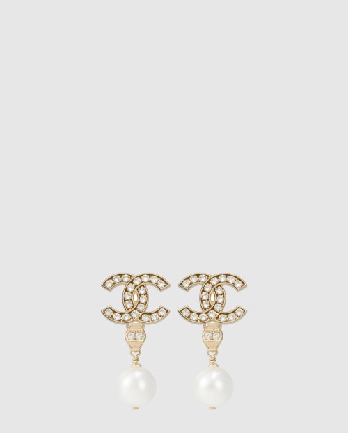 [CHANEL-샤넬]더블 C 레터링 귀걸이 AB5674