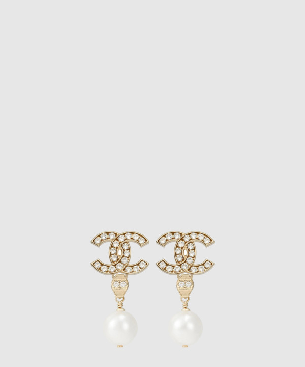[CHANEL-샤넬]더블 C 레터링 귀걸이 AB5674