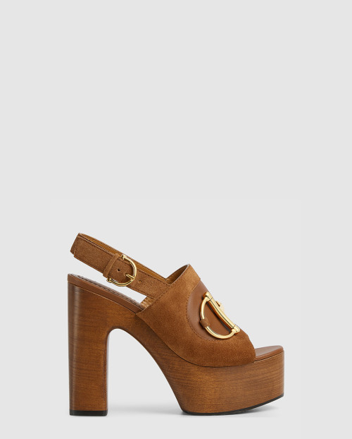 [GUCCI-구찌]홀스빗 장식이 있는 플랫폼 샌들 834420