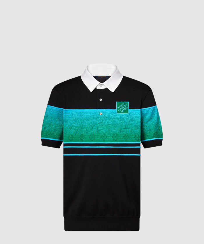 레플리카|이미테이션 louis-vuitton-루이비통이리데슨트-자카드-쇼트-슬리브드-폴로-1agtm1